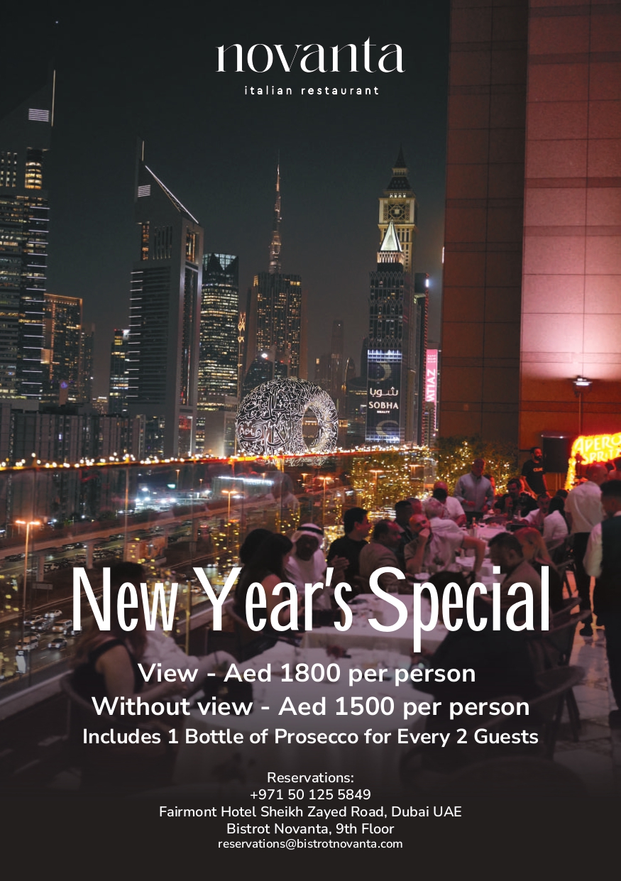 Celebrate New Year 2024 at Bistrot Novanta - Exclusive Events & Festive Dining in Duba